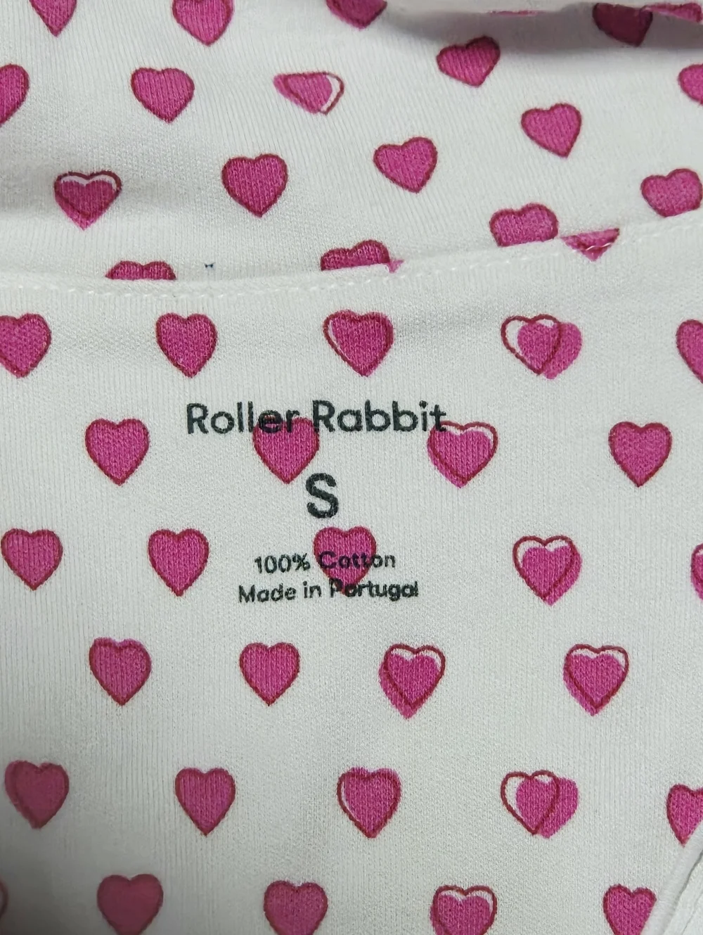Roller Rabbit Hearts Polo Pajama Top Small